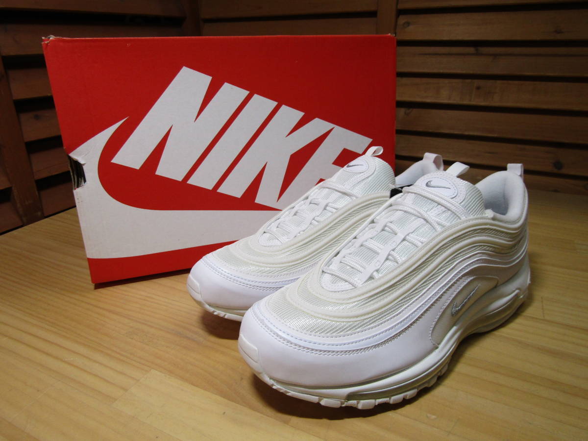 Y送料無料■030未使用 箱 タグ付【NIKE ナイキ】921826 101 AIR MAX 97 トリプル ホワイト SIZE US 11 29cm_画像1