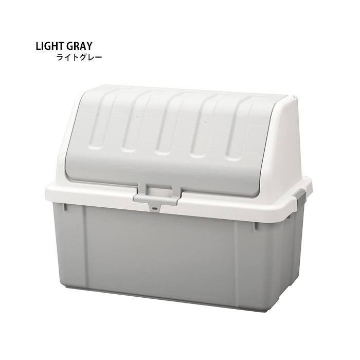 収納 ボックス BOX フタ付き 収納庫 道具入れ ホームボックス コンテナ 大容量 200L 幅92 奥行50 高さ71 ライトグレー M5-MGKKA00008LGY_画像1