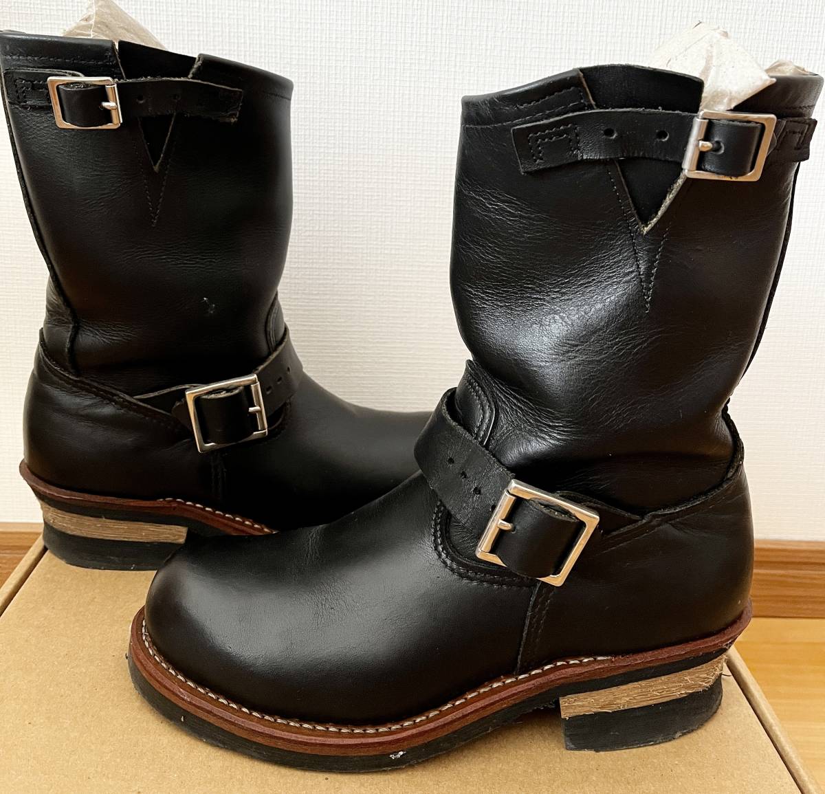 RED WING エンジニアブーツ 24cm 黒 レザー D9085_画像5