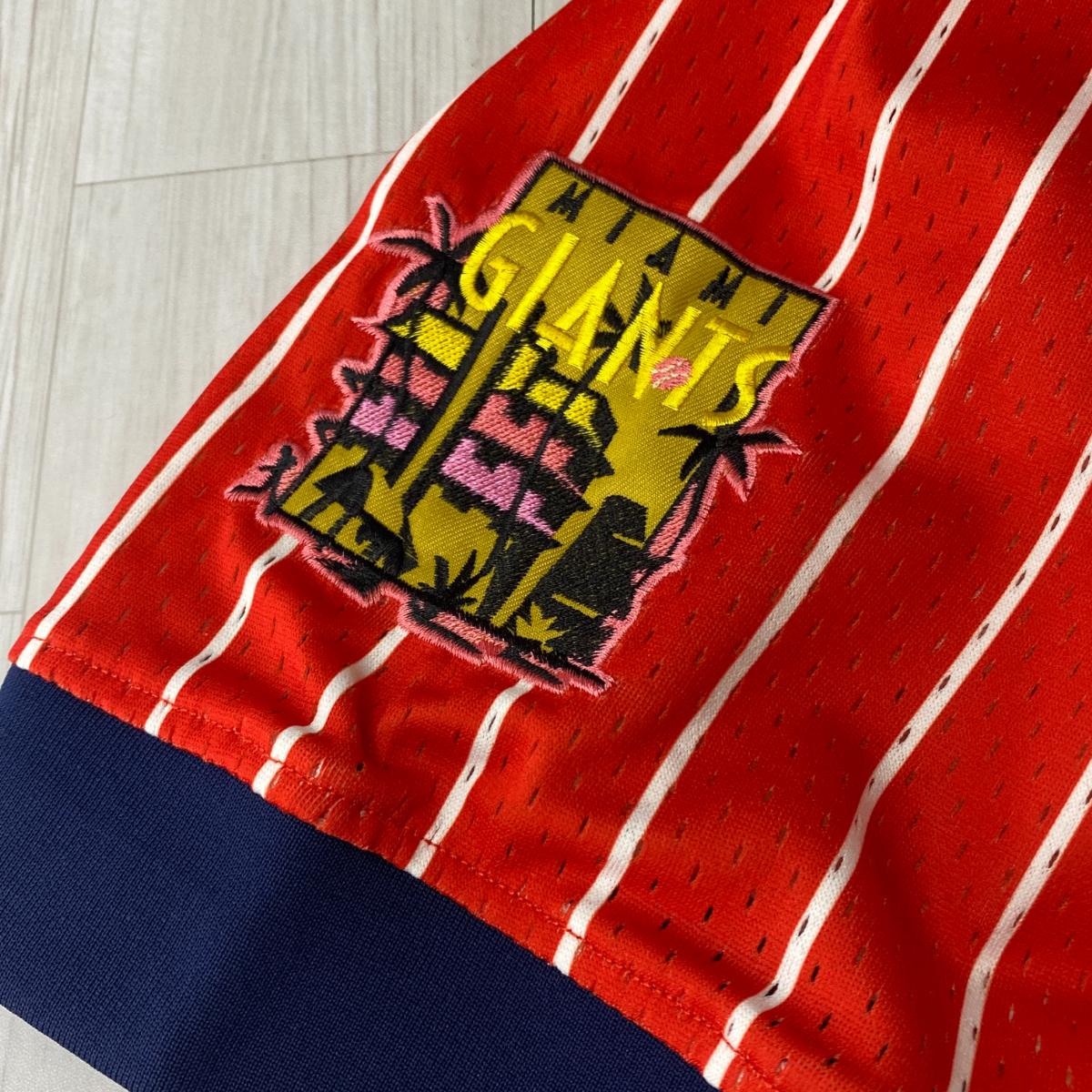 USA正規品 【M】 HGC ニグロリーグ Negro League マイアミ ジャイアンツ Miami Giants 背番号27 Vネック ベースボールシャツ ユニフォーム USA正規品 【M】 HGC ニグロリーグ Negro League マイアミ ジャイアンツ Miami Giants 背番号27 Vネック ベースボールシャツ ユニフォーム