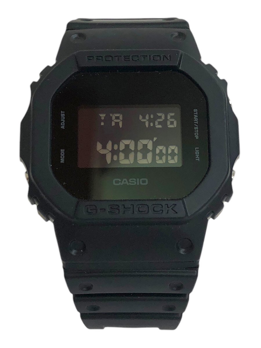 CASIO (カシオ) G-SHOCK Gショック ソリッドカラーズ デジタル腕時計 クォーツ ラバー DW-5600BB1JF ブラック マット メンズ/004_画像2