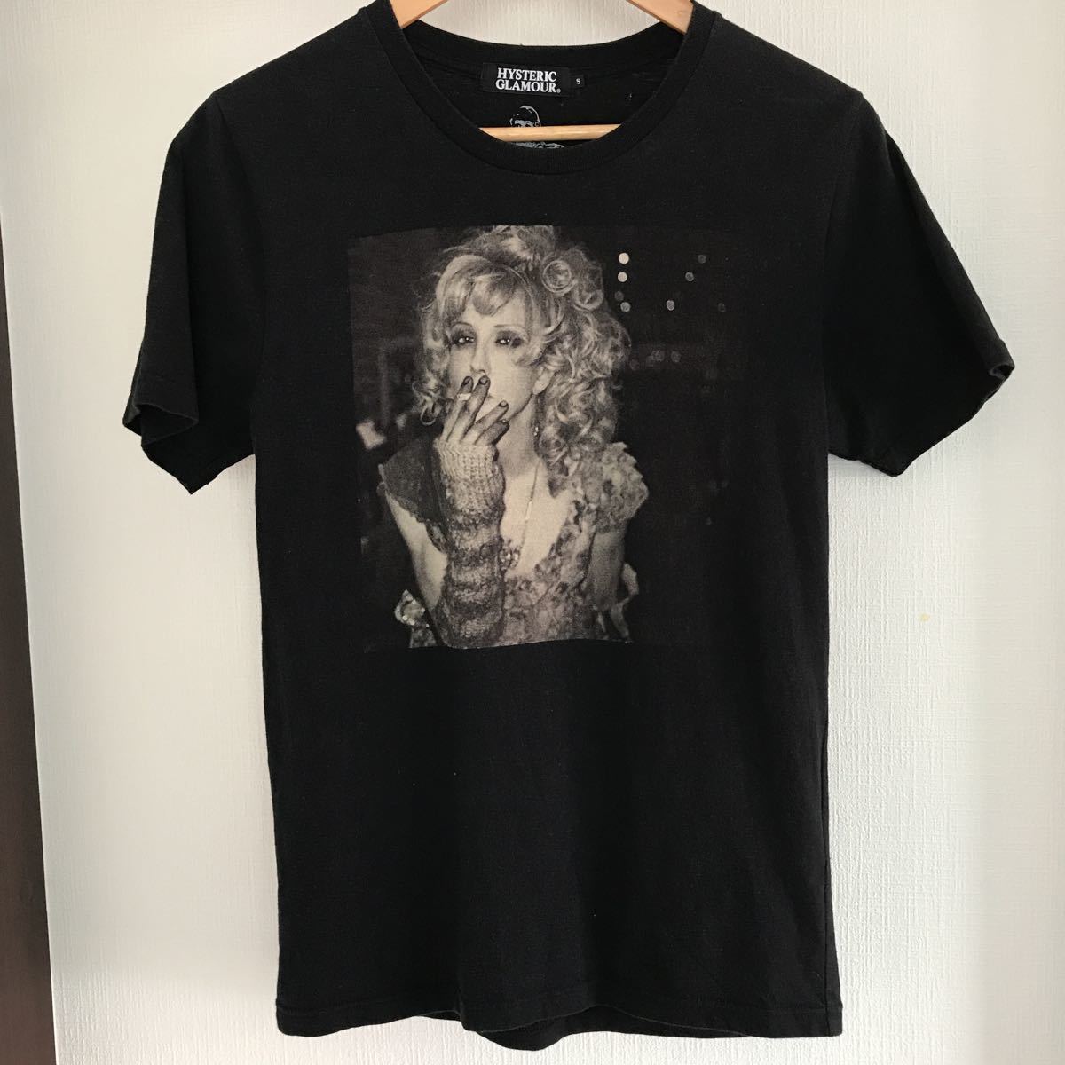 【1日元〜】Hysteric Glamour Courtney Love T卹S尺寸HYSTERIC GLAMOUR 原文:【1円～】ヒステリックグラマー コートニーラブ Tシャツ Sサイズ HYSTERIC GLAMOUR