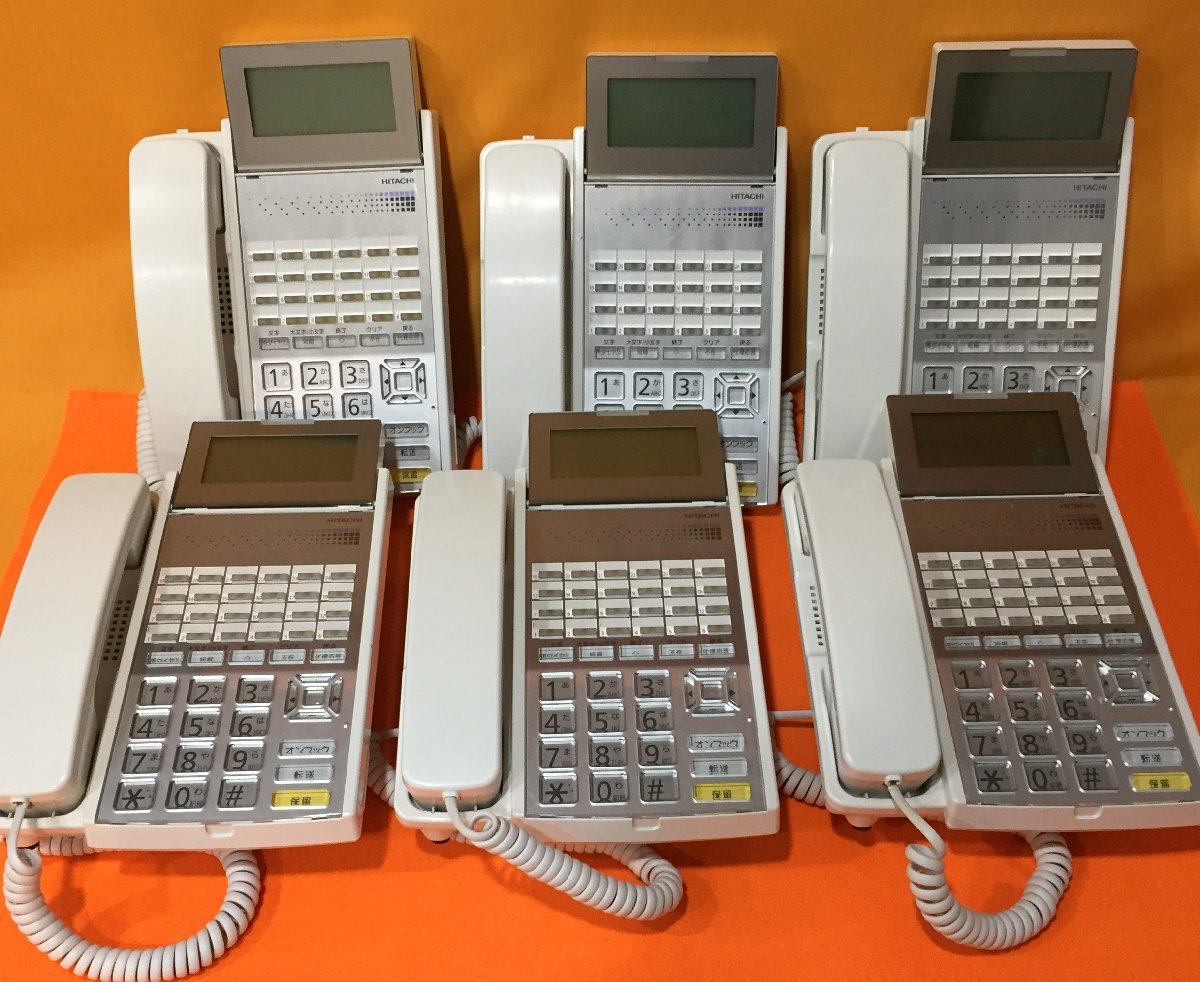 卸売 日立 ビジネスフォン 電話機 6台セット HI-24F-TELSDA 日立製作所