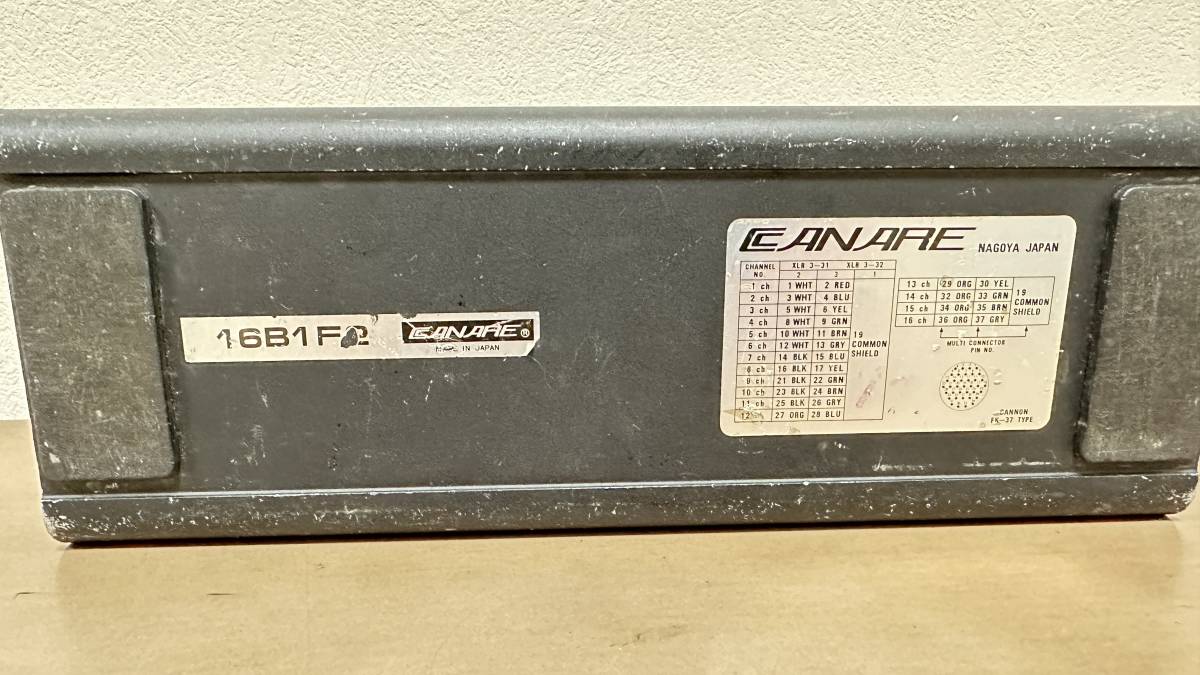 □CANARE 16B1F2□16chシングルボックス(XLRメス)マルチ □CANARE 16B1F2□16chシングルボックス(XLRメス)マルチ