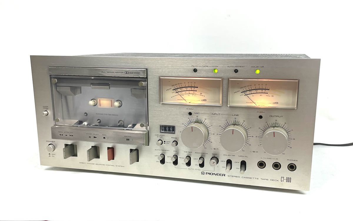 愛用 ○PIONEER カセットデッキ○ DECK CASSETTE CT-800 パイオニア