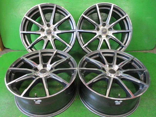 A-TECH/シュナイダー☆18インチ/8J+45☆5/114.3☆中古/4本/スポーツ/スポーク/ポリッシュ/スタッドレス用/格安/即決/クラウン/カムリ/CH-R_画像1