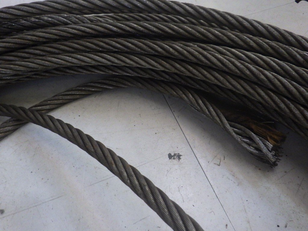 KONDO コンドー フック付き ワイヤー 40ｍ 吊り具 工具 ワイヤーロープ 中古品_画像5