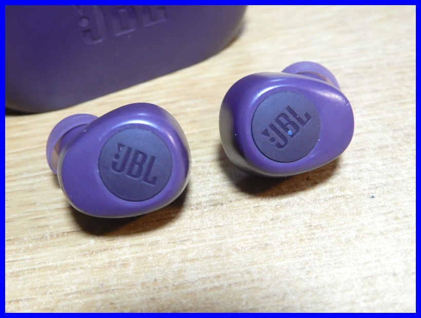 JBL WAVE100 TWS 完全ワイヤレスイヤホン JBLW100TWS 　パープル系　Bluetooth 動作確認済み★G501_画像9