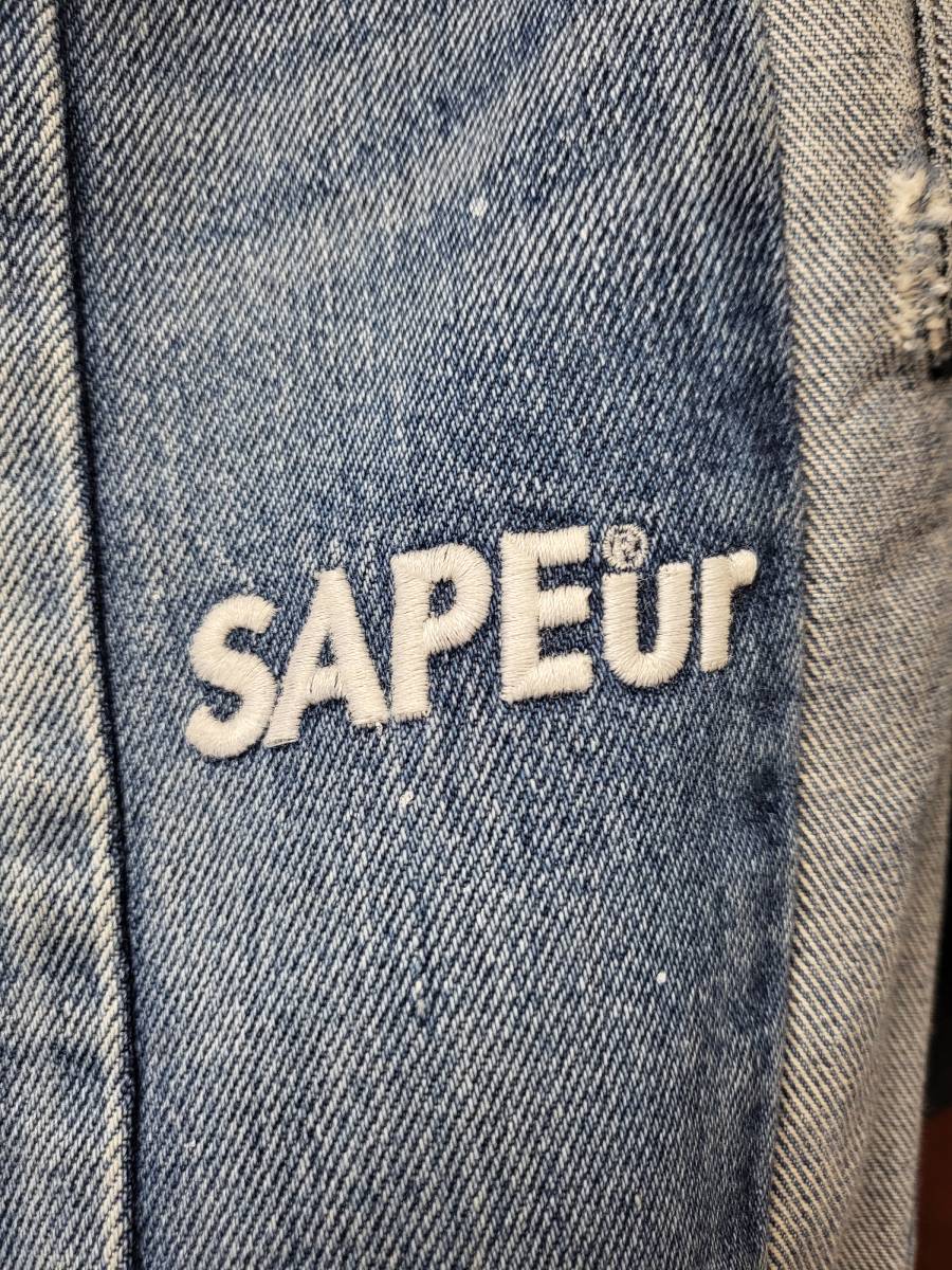 値下げSAPEur VINTAGE DENIM TRACKPANTS Indigo M 1stMODEL サプール
