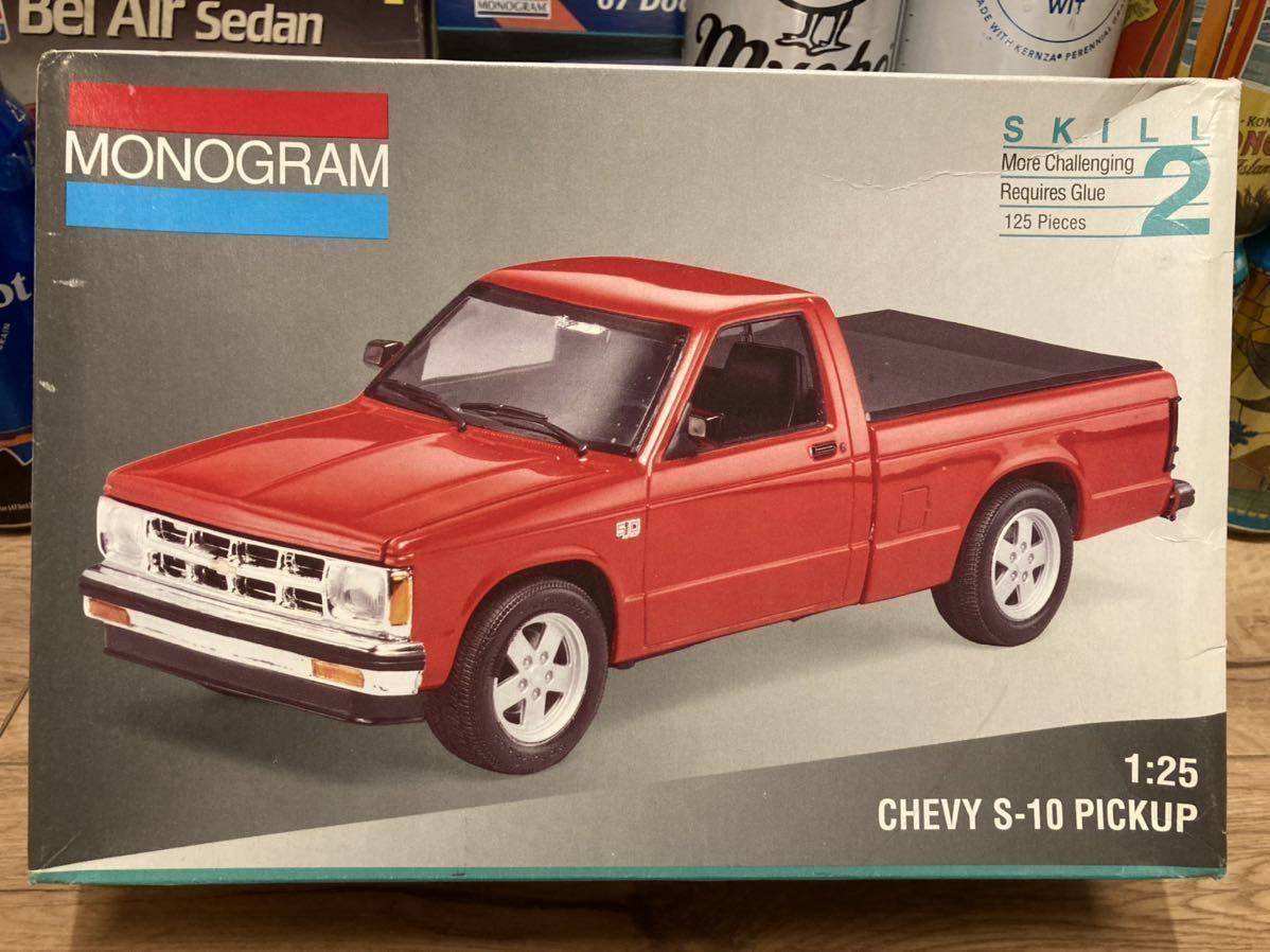 MONOGRAM 1/25 Chevy S-10 Pickup シボレー S10 ピックアップ トラック chevrolet アメ車 プラモデル  モノグラム 未組立 シェビー 模型 JChere雅虎拍卖代购