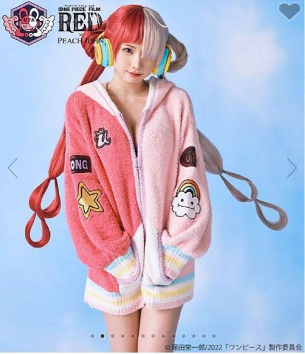 onepiece ピーチジョン コラボ ウタ パーカー フーディ モコモコ
