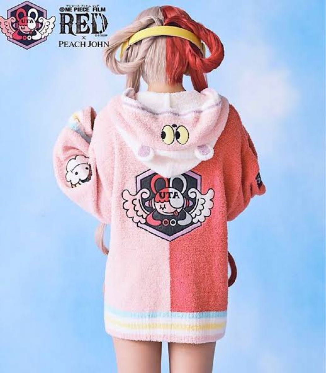 onepiece ピーチジョン コラボ ウタ パーカー フーディ モコモコ