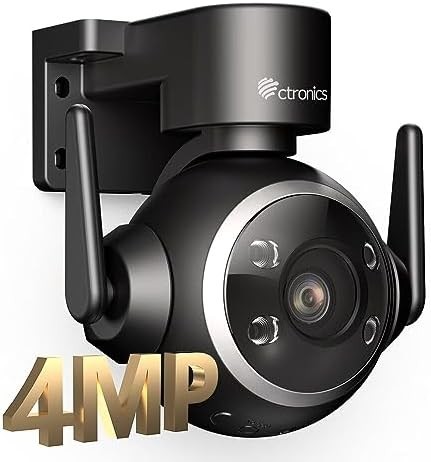 熱い販売 Wi-Fi 5G 4MP 2.5K 屋外 防犯カメラ □送料無料□Ctronics