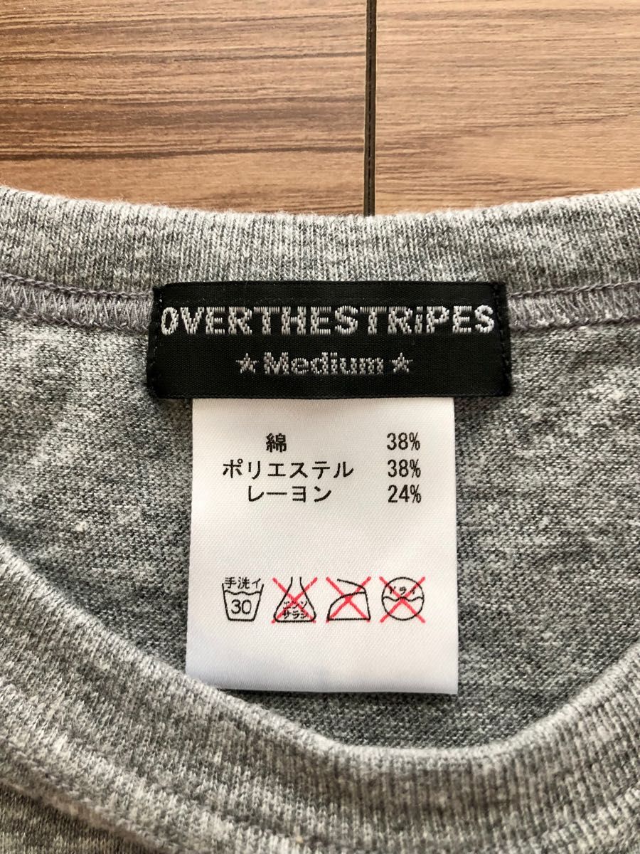OVER THE STRiPES オーバーザストライプス　Tシャツ　ARMY  Mサイズ　未使用品