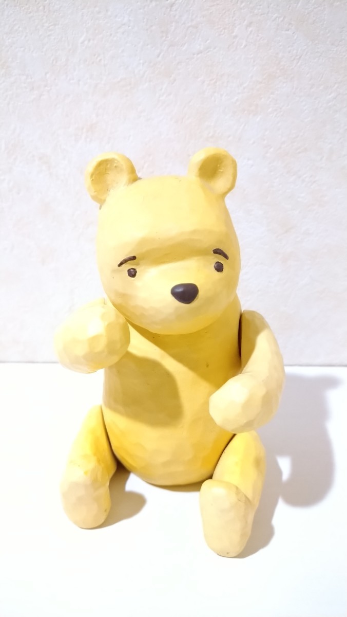 Disney ディズニー 木彫り くまのプーさん 手足可動 木製 Disney ディズニー 木彫り くまのプーさん 手足可動 木製