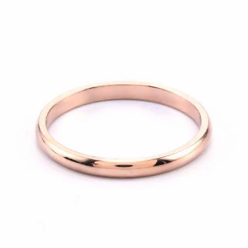  new goods 20 number stainless steel ring pink gold unisex rose Gold . allergy simple high quality wedding ring stainless steel free shipping 