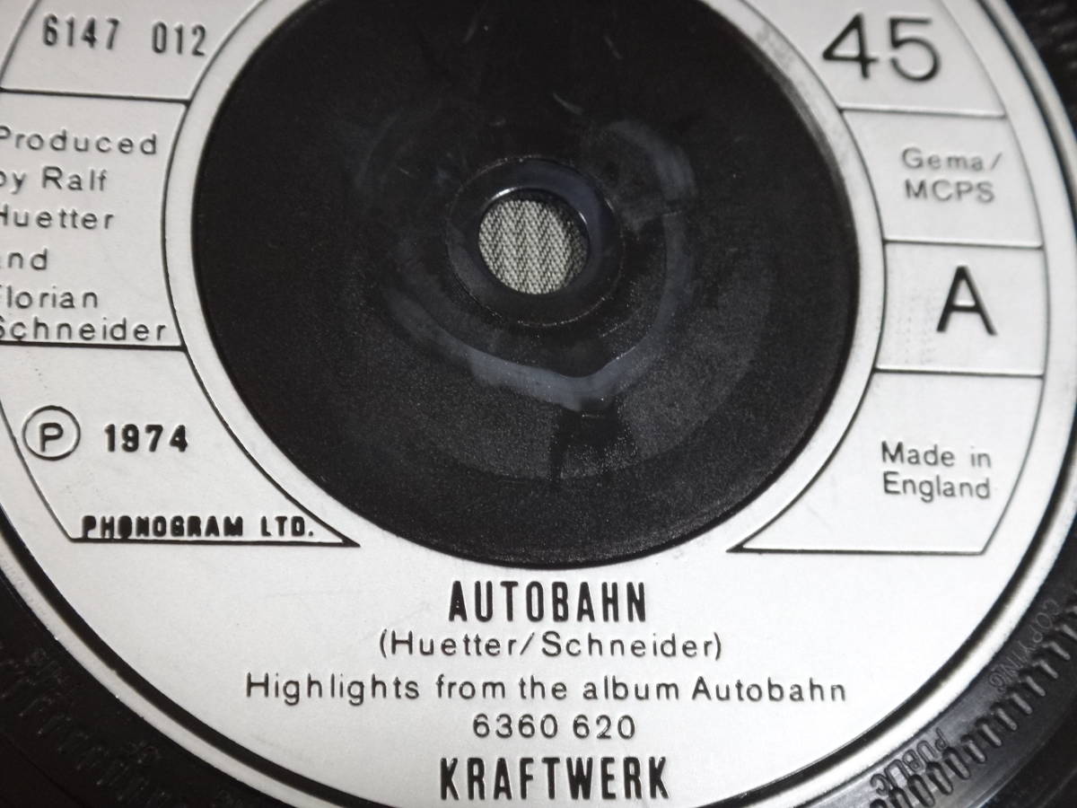 KRAFTWERK/AUTOBAHN/輸入盤/UK/7”EP/1974 ⑤の画像9