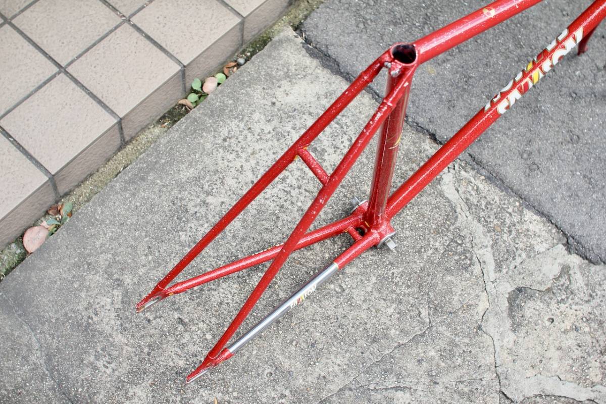 神山レッド SAMSON サムソン NJS 競輪フレーム 金縁ロゴ ラメ 神山レッド SAMSON サムソン NJS 競輪フレーム 金縁ロゴ ラメ