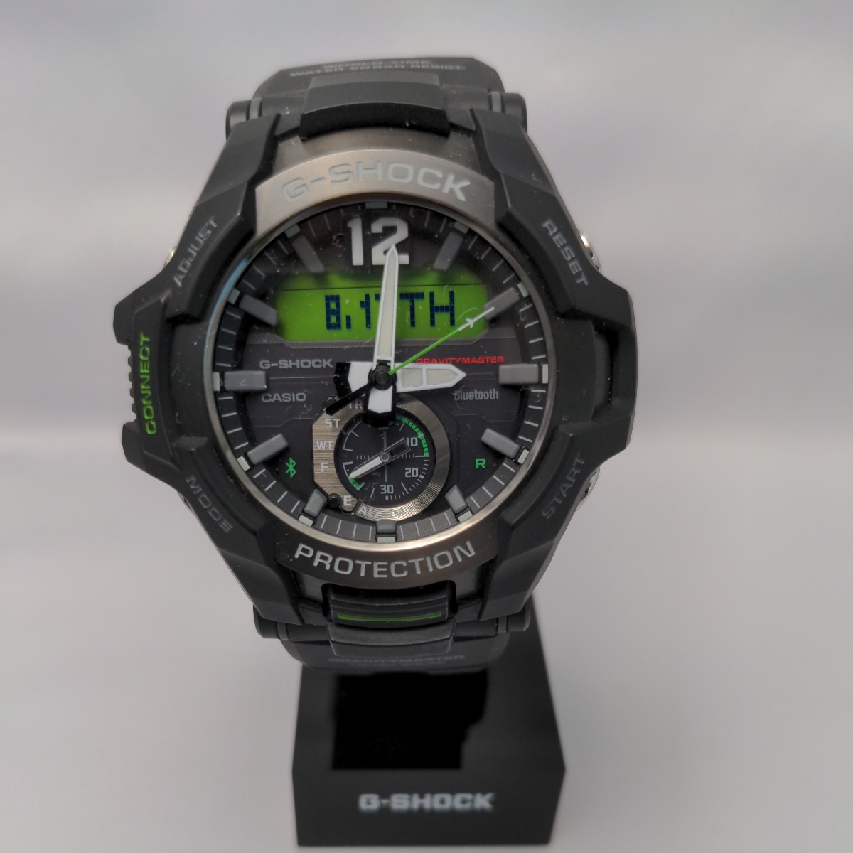 ５５％以上節約 G-SHOCK CASIO ブラック/グリーン ソーラー+Bluetooth