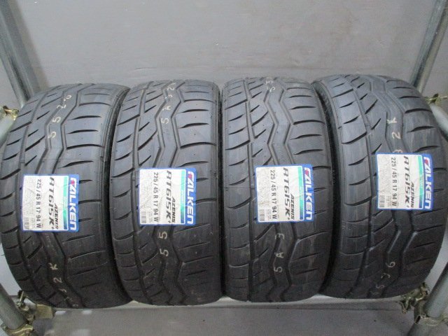 003-4 新品 サマー 即納 225/45R17　夏4本価格！FALKEN AZENIS RT615K+ 2020年製 法人宛/営業所止め送料無料 スカイライン ランサー インプ_画像1