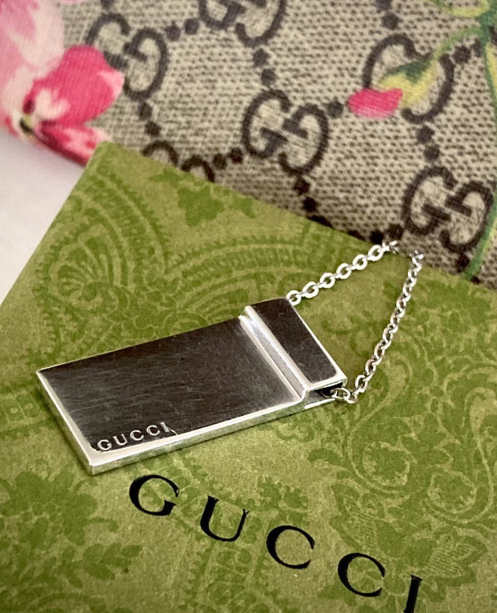 【即決/送料込み】GUCCI/グッチ タグ/プレート ネックレス シルバー925