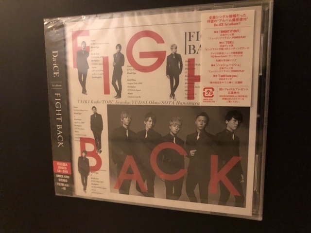 ＦＩＧＨＴ　ＢＡＣＫ（初回限定盤Ａ）（ＤＶＤ付）　Ｄａ－ｉＣＥ　アルバム　4988005851246　新品　即決