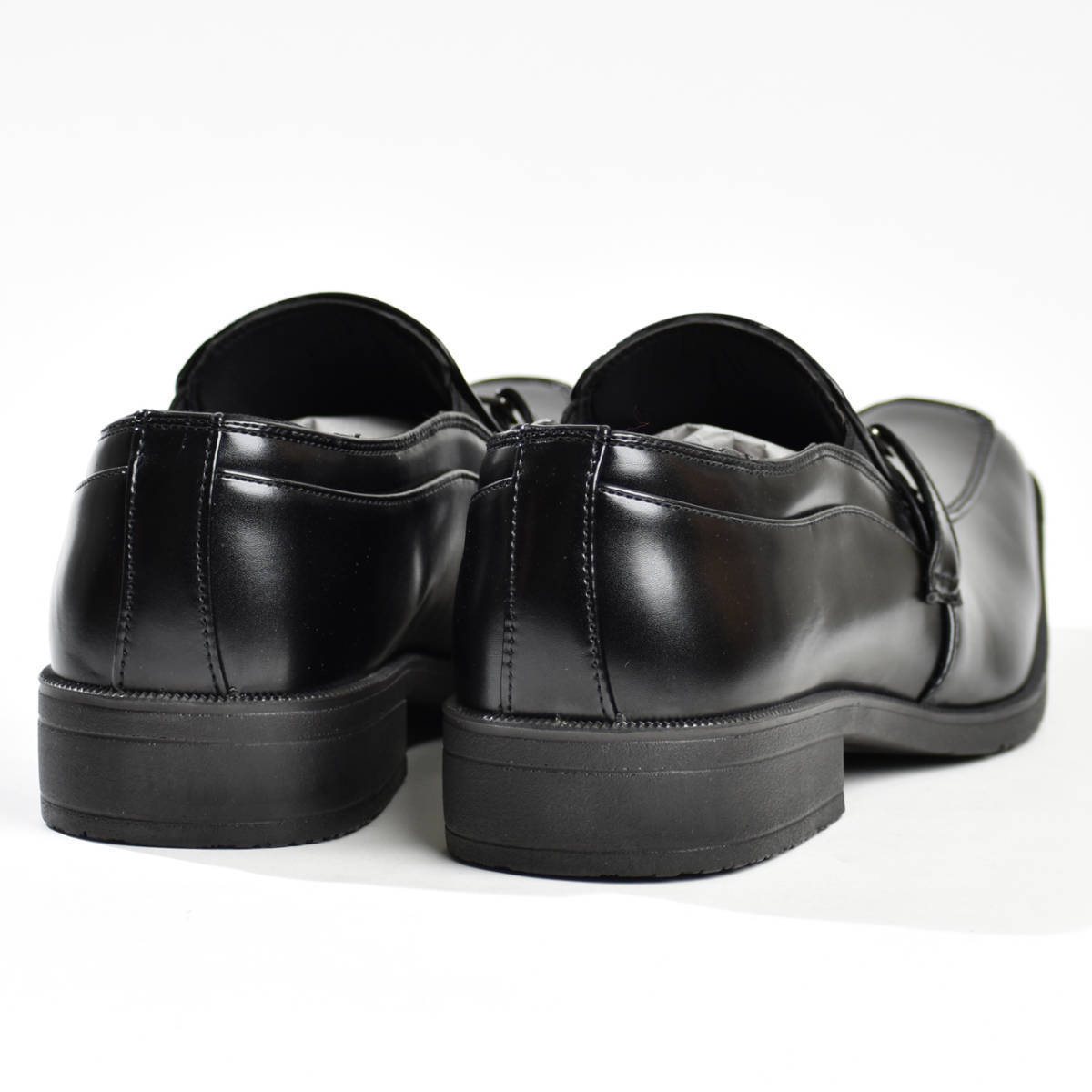 ビジネスシューズ 25.0cm メンズ 紳士靴 ビットローファー 黒 靴 革靴 結婚式 新品_画像7