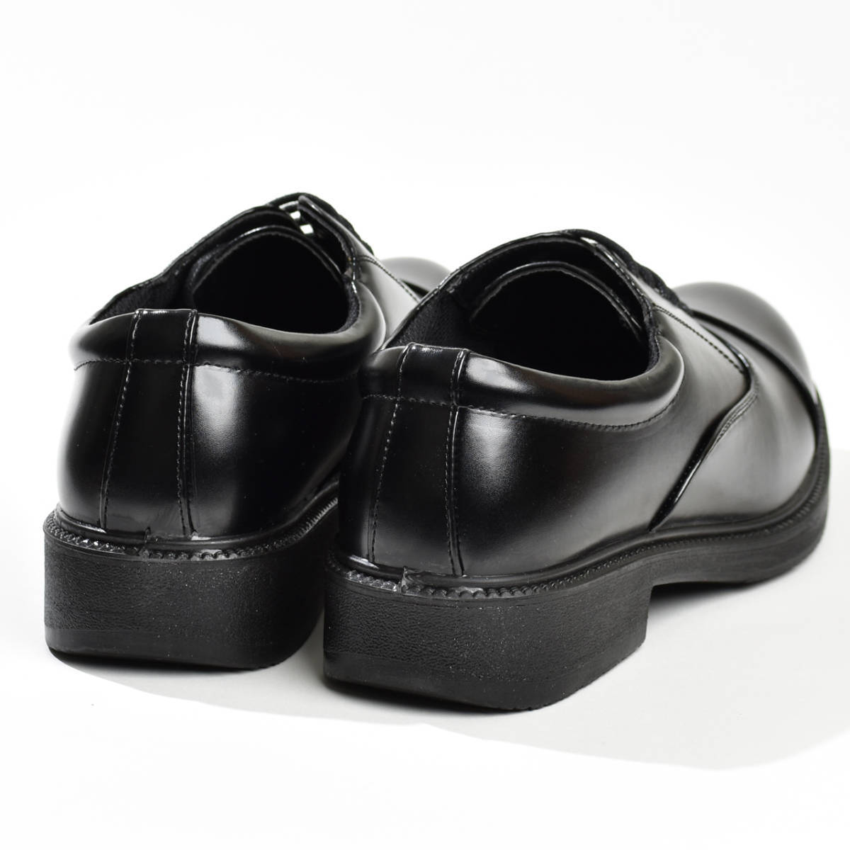 ビジネスシューズ メンズ 4E 紳士靴 ストレートチップ 黒 革靴 軽量 幅広 25.5cm_画像3