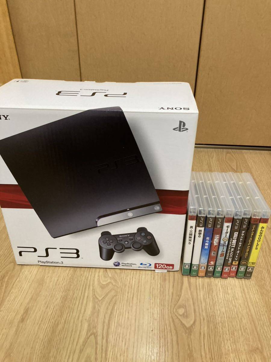 PlayStation3 CECH-2100A BRリモコン、ソフト4本付-