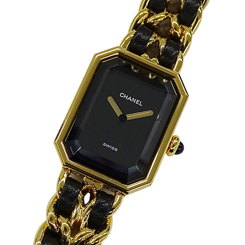 経典ブランド CHANEL シャネル 時計 ブラック ゴールド H0001 Mサイズ