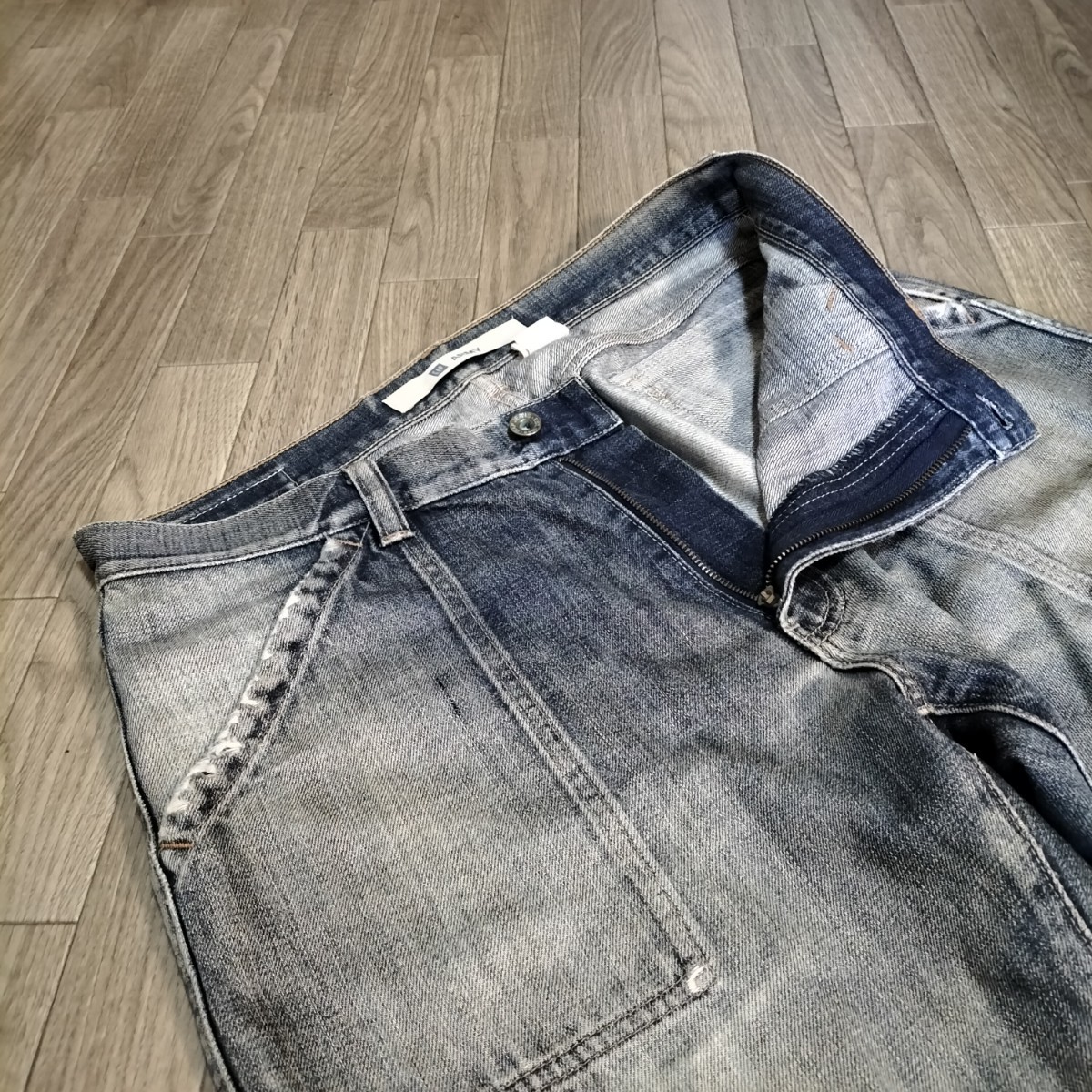 *OLD GAP Baker pants Denim pants ji- bread jeans bottoms W34 military Work Vintage Old Gap waste version old clothes USED