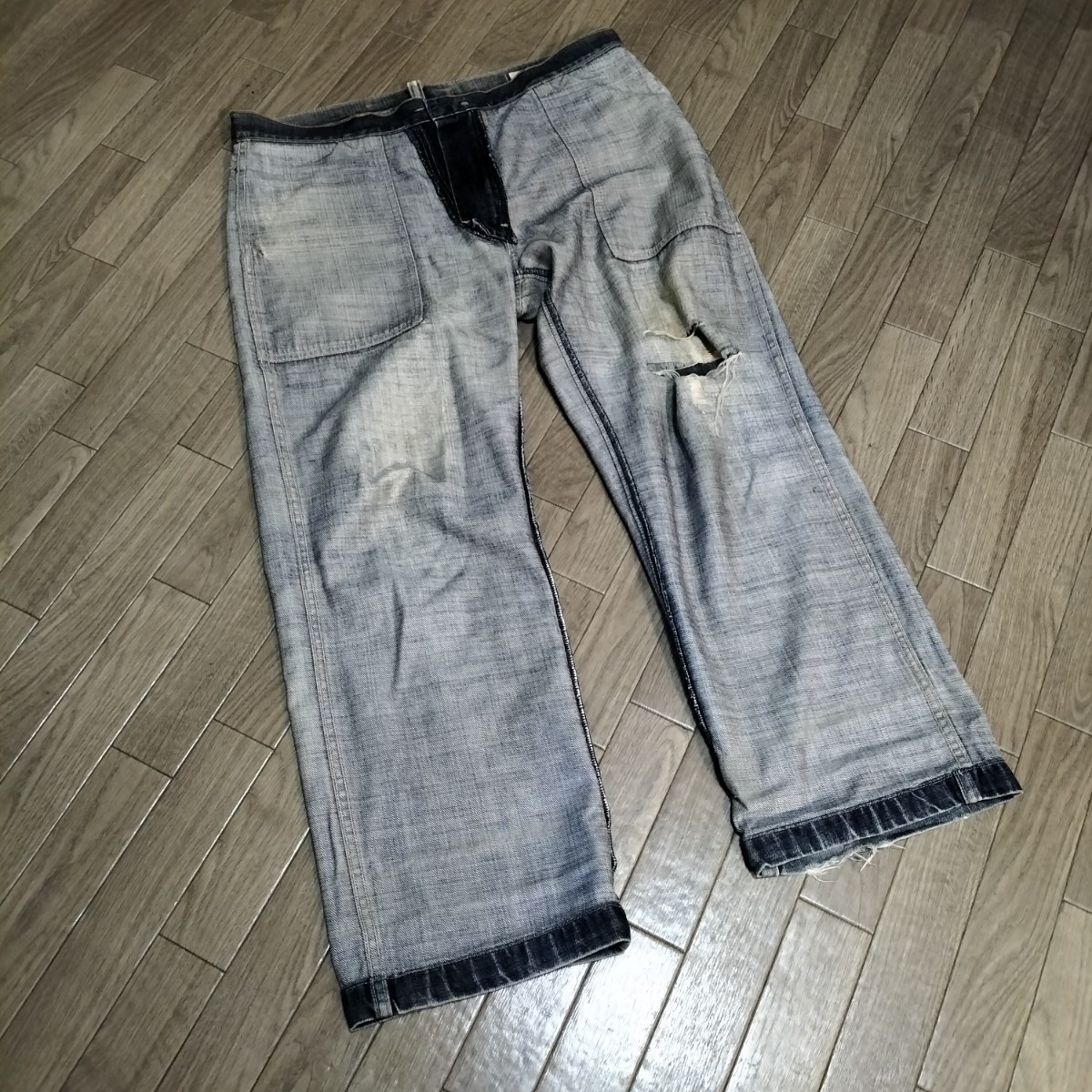 *OLD GAP Baker pants Denim pants ji- bread jeans bottoms W34 military Work Vintage Old Gap waste version old clothes USED