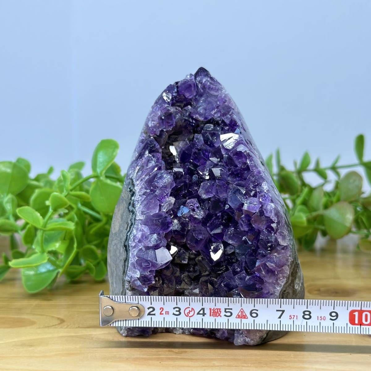 アメジスト クラスター 置き物 原石 0.90kg ウルグアイ産-