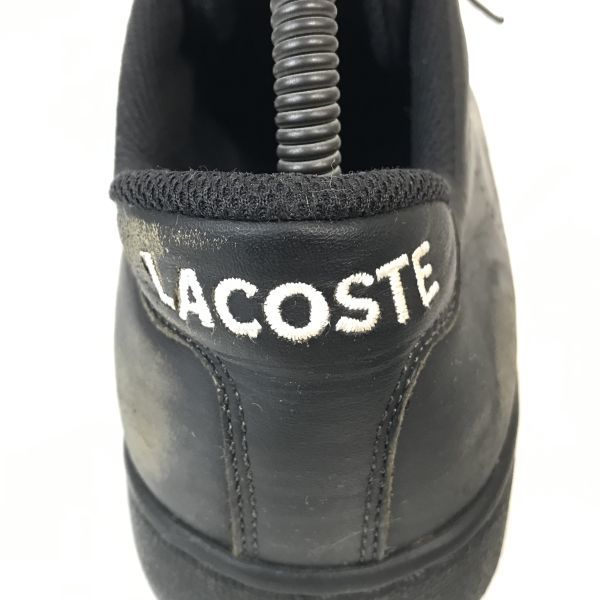  Lacoste /LACOSTE* кожа обувь / спортивные туфли [26.0/ чёрный /BLACK]sneakers/Shoes/trainers*G-198
