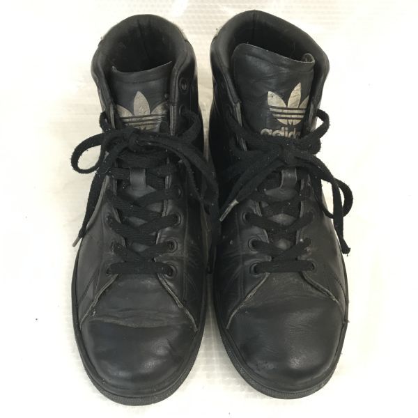 adidas/アディダス★トレフォイルマーク/ハイカットスニーカー【27.0/黒/black】sneakers/Shoes/trainers◆WB77-1_画像9
