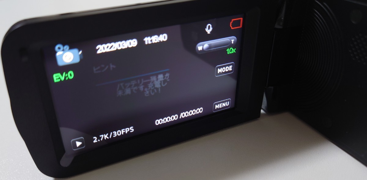 送料無料 ビデオカメラ2.7K コンパクト フルHD 30FPS 30.0 MPリモコン 赤外線ナイトビジョン 夜間撮影 低速度撮影 動作探知 ポータブル _画像3