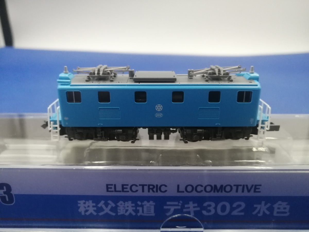 ★送料無料 美品 即決有★ マイクロエース A2083 秩父鉄道 デキ302 水色_画像4