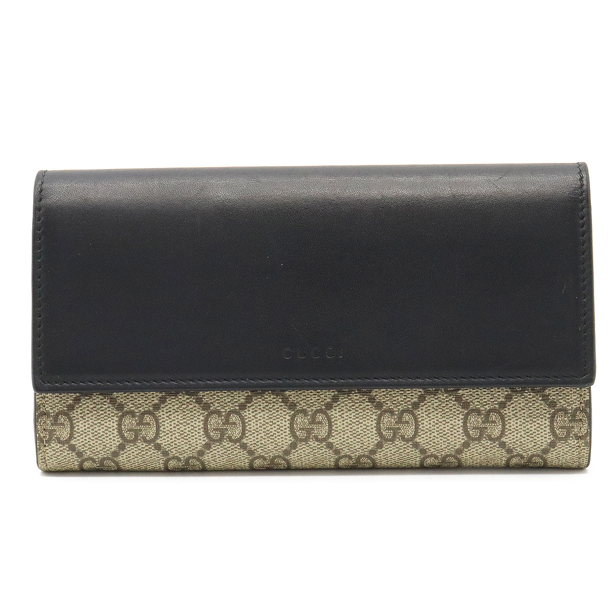 GUCCI グッチ GGスプリーム 2つ折長財布 二つ折り長財布 PV | JChere