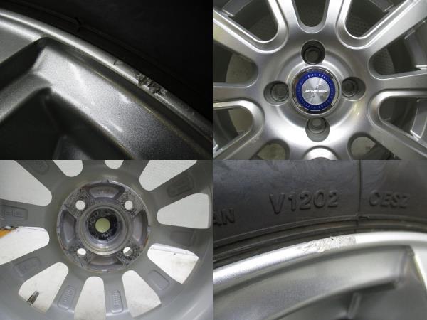 15インチ バリ溝 175/65R15 5.5J+42 100 コンパクトカー 中古スタッドレスタイヤホイール【4本セット】 送料無料(SA15-3618）_画像9