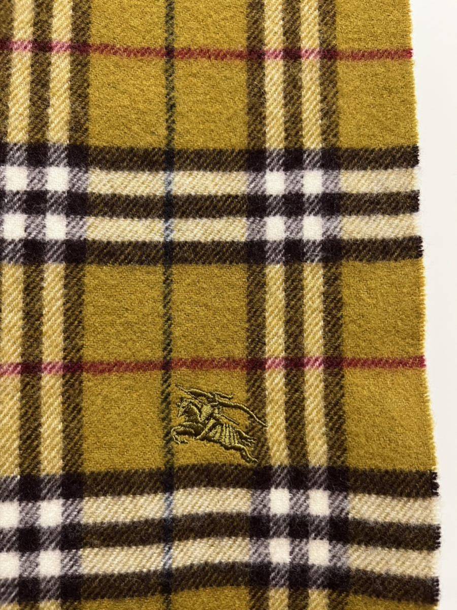 BURBERRY バーバリー ロングマフラー ウール主体 大戸色系 送料無料
