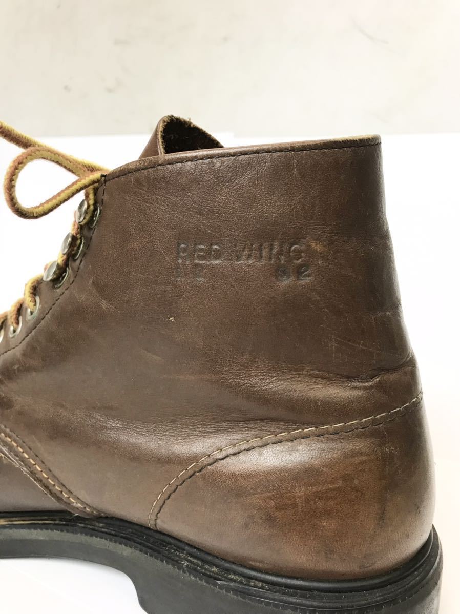 (D) RED WING Red Wing USA made 92 year made feather tag 952 leather boots 11.5 Brown shoes 