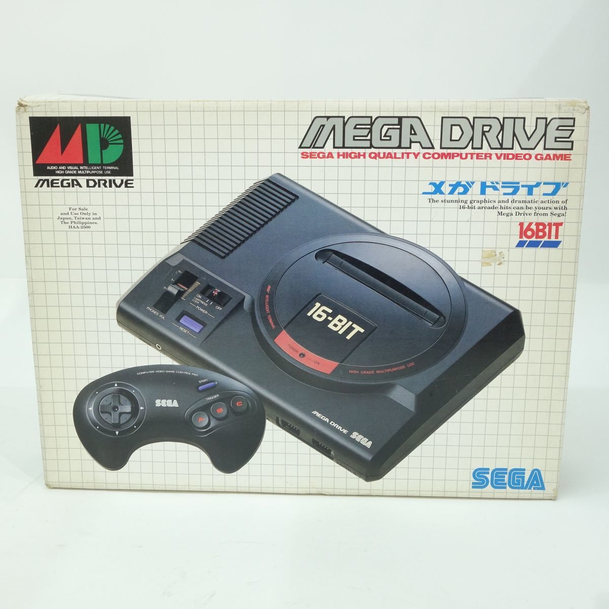 043 SEGA セガ MEGA DRIVE メガドライブ 本体 HAA-2510 ※中古 の商品