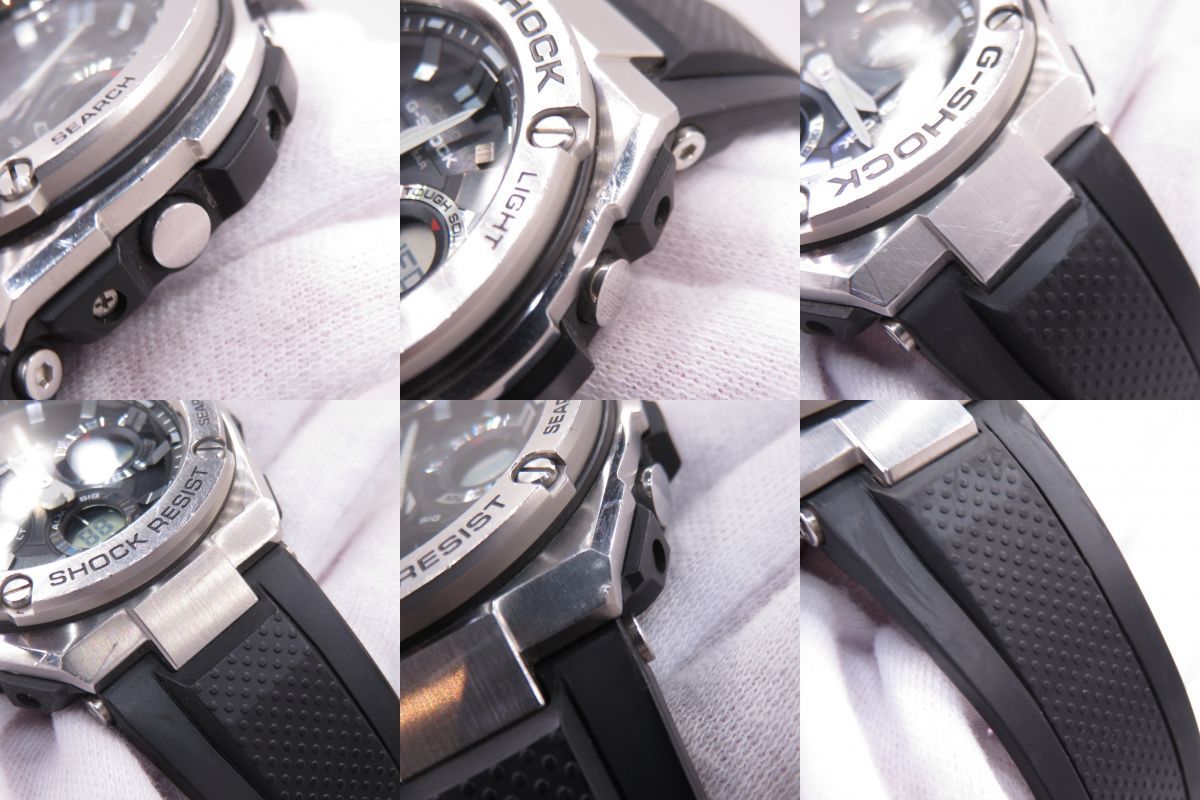 160s CASIO カシオ G-SHOCK GST-S110-1ADR Gスチール G-STEEL タフソーラー 腕時計 海外モデル ※中古_画像7