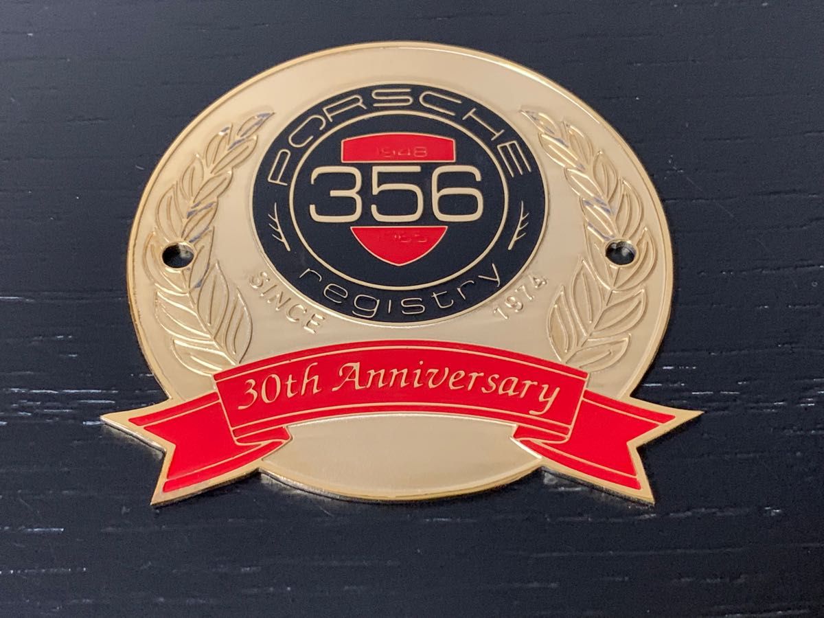 ポルシェ 356 30周年記念 カーバッジ グリルバッジ 希少