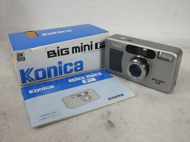 ☆ KONICA コニカ Big mini F コンパクトカメラ 取扱説明書有り 元箱