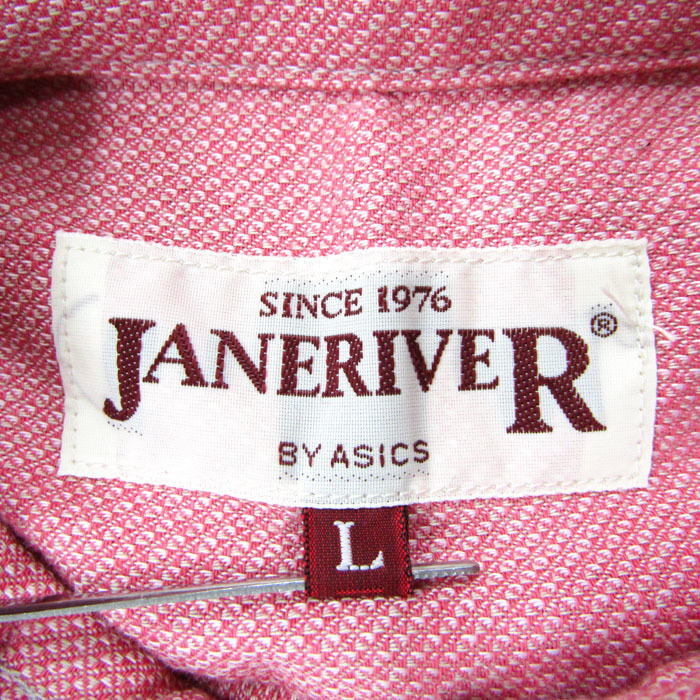 アシックス 長袖シャツ アウトドアウェア トップス 日本製 JANERIVER レディース Lサイズ ピンク asicsの画像2