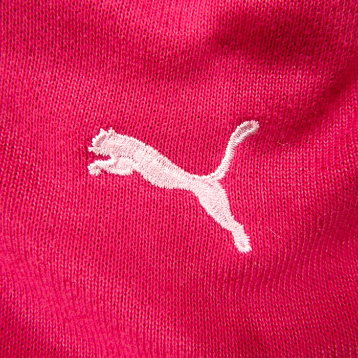 プーマ 半袖パーカー ジップアップ ワンポイントロゴ 無地 トップス レディース Mサイズ ピンク PUMAの画像4