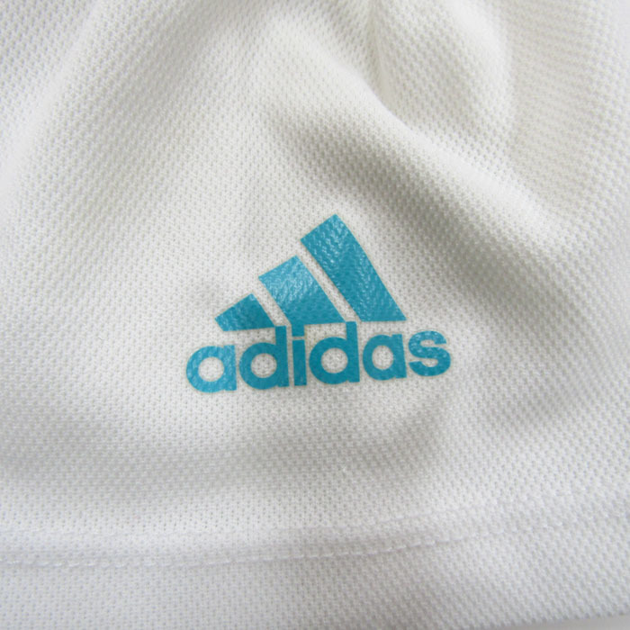 アディダス 半袖Tシャツ ロゴT スポーツウェア トップス メッシュ レディース Lサイズ ホワイト adidas_画像4