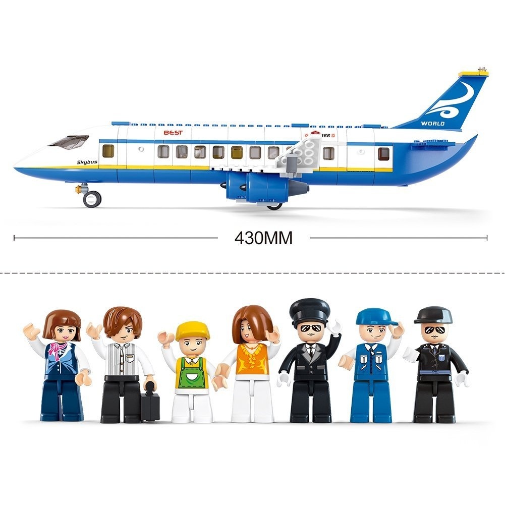 飛行機 旅客機 LEGO互換ブロック玩具　航空機 空港 シティ プレゼント_画像4