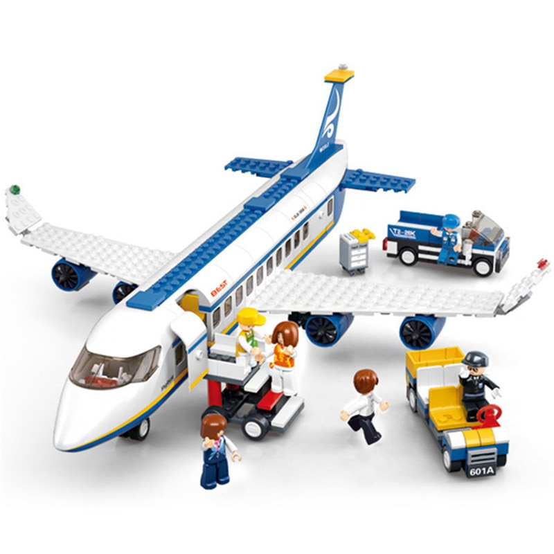 飛行機 旅客機 LEGO互換ブロック玩具　航空機 空港 シティ プレゼント_画像1